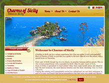 Tablet Screenshot of charmsofsicily.com